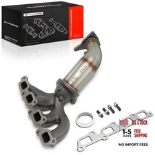 Front Exhaust Manifold Catalytic Converter Kit Direct-Fit Compatible with