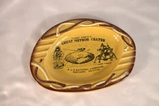 Vintage Ash tray Meteor Crater Arizona ceramic ash tray collectable ash tray