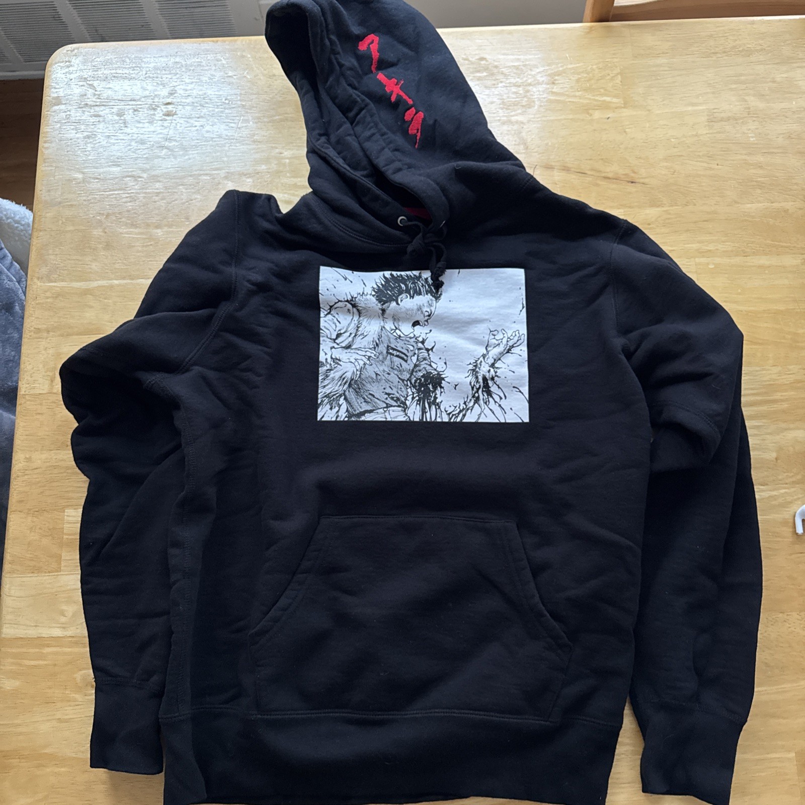 Supreme Akira Arm Hooded Sweatshirt Black Size M FW17