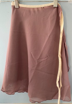 Adult Chiffon Wrap Ballet Dance Skirt Pink Mauve Green Purple Black Ombre Dipdye