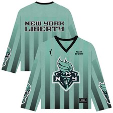 Unisex Playa Society  Mint New York Liberty Hockey Fashion Jersey