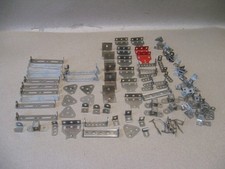 Vtg 1928 Gilbert Erector White Truck Set 7-1/2 Nice Lot Brackets Clips Angles