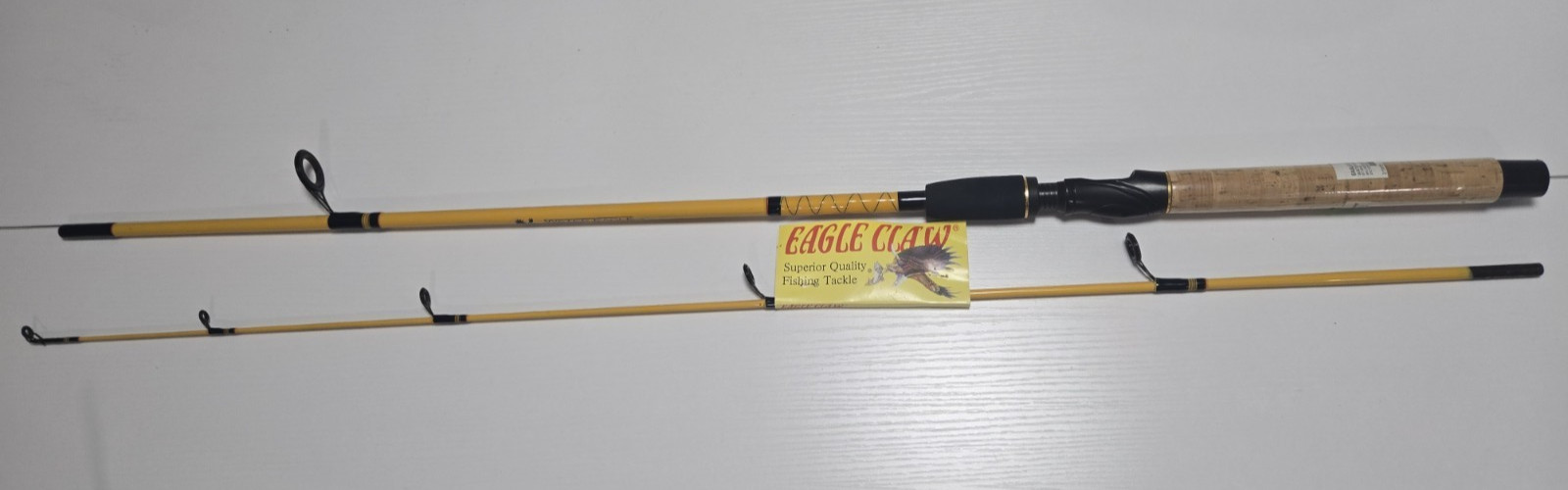 Eagle Claw 6'6" Water Eagle Spinning Rod WE200 2-Piece, 4-12