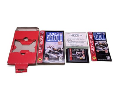 Tecmo Super Bowl III Sega Genesis Complete in Box