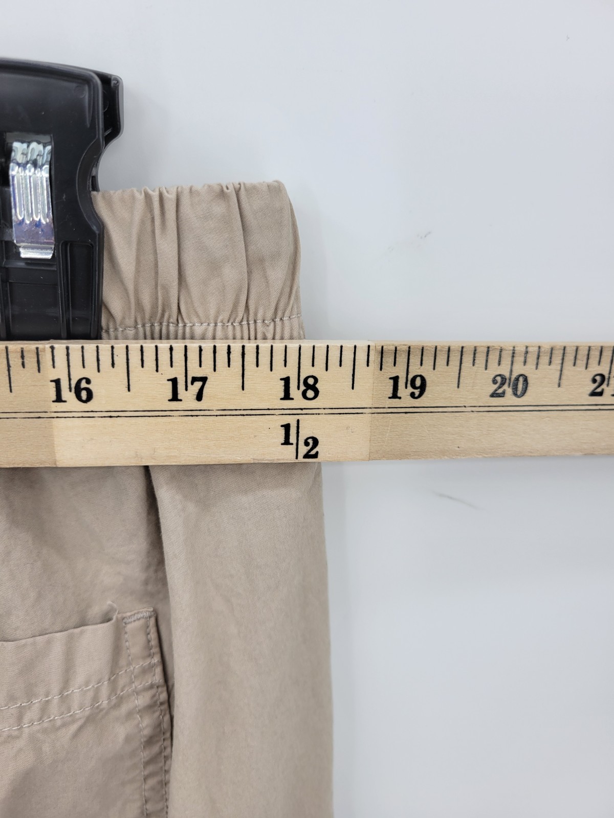 Aerie Pants Womens Large Tan Wide Leg Cargo Pull On Beachy Boho Casual Utility