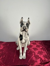 Cane alano in ceramica animale scultura vintage  Favaro e Cecchetto H 65 cm