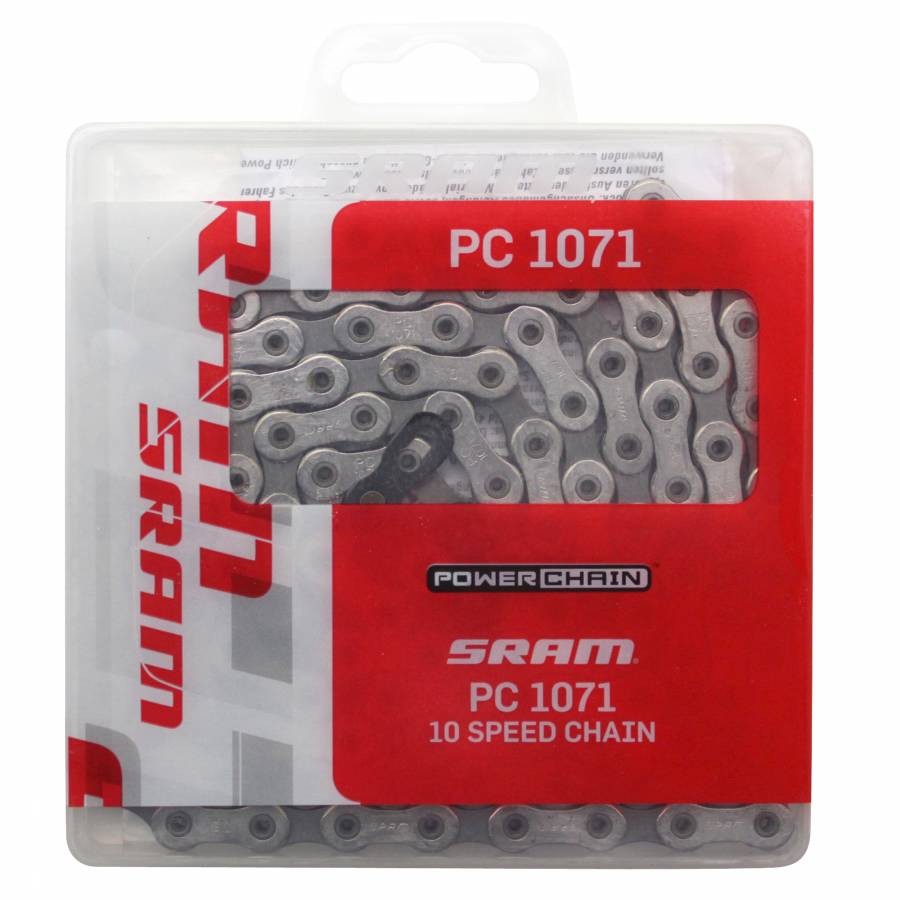 Chaine velo 10v SRAM PC-1071 argent évitez les sauts de vitesse et roulez en sécurité