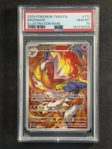 Pokemon Cards PSA 10 GEM MT Infernape Illustration Rare Twilight Masquerade #173