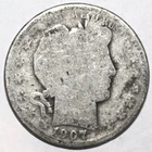 1907 Barber Half Dollar - About Good - #0422DAC