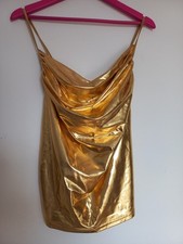 Damen t shirt bluse gold L  Neu 