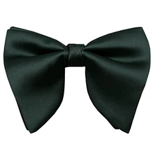  Bow Ties for Men, Pre Tied Bowtie Adjustable Oversize Mens Bow Emerald Green