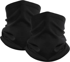 2 Pack Winter Neck Gaiter Warmer Face Mask for Cold Weather Windproof Scarf for