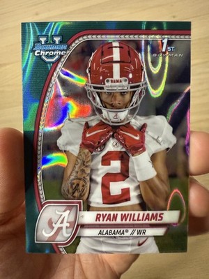 2024 Bowman University Chrome RYAN WILLIAMS 1st RC Teal Lava Refractor