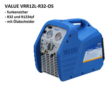 Impianto di aspirazione/recovery station VALUE VRR12L-R32-OS con separatore olio