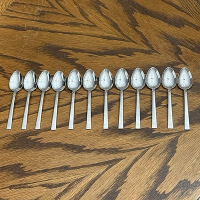 Oneida Northland Stainless 12 Demitasse Spoons WM A Rogers Flatware 4 1/2 