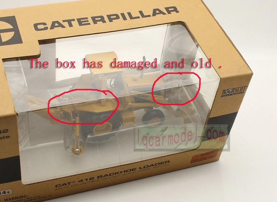 1/32 NORSCOT CAT 416 BACKHOE LOADER 55271 DIECAST MODEL /old - Image 4 of 4