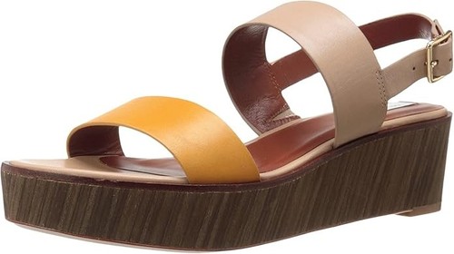 Cole Haan Womens Cambon Wedge Platform Dress Sandal Cremini/Mineral/Nat Size 9.5