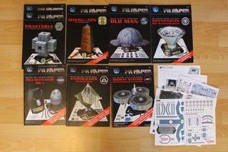 Perry Rhodan Papiermodell Bausatzbögen der PRFZ ungenutzt Bastelbögen aus EA