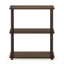Furinno 23.6 W x 11.6 D x 29.5 H 3-Shelf Decorative Shelves, Brown