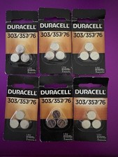 New 18 DURACELL 303/357/76 Silver Oxide Battery SR44 SR44W EPX76 6 Cards With 3