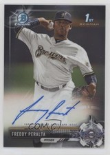 2017 Bowman Chrome Prospect Auto Freddy Peralta #CPA-FP Auto 7eo