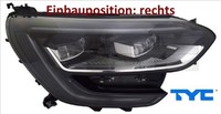 TYC 20-17497-06-2 Hauptscheinwerfer Rechts Scheinwerfer Frontscheinwerfer