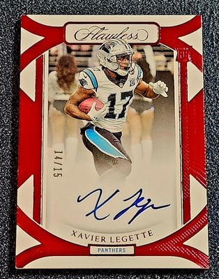 2024 Flawless Xavier Legette Rookie RED Auto #14/15 Panthers KHH