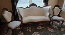 John Henry Belter 3 Piece  Rosewood Parlor Set