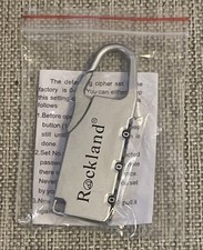 New Rockland Luggage Black Combination Lock Only Replacement Instructions