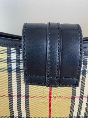 Vintage Burberry London Nova Check Plaid Canvass Shoulder Bag - Picture 9 of 17