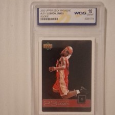 2003 Upper Deck Magazine LeBron James Rookie UD1 Basketball Card WCG 10. rookie card picture