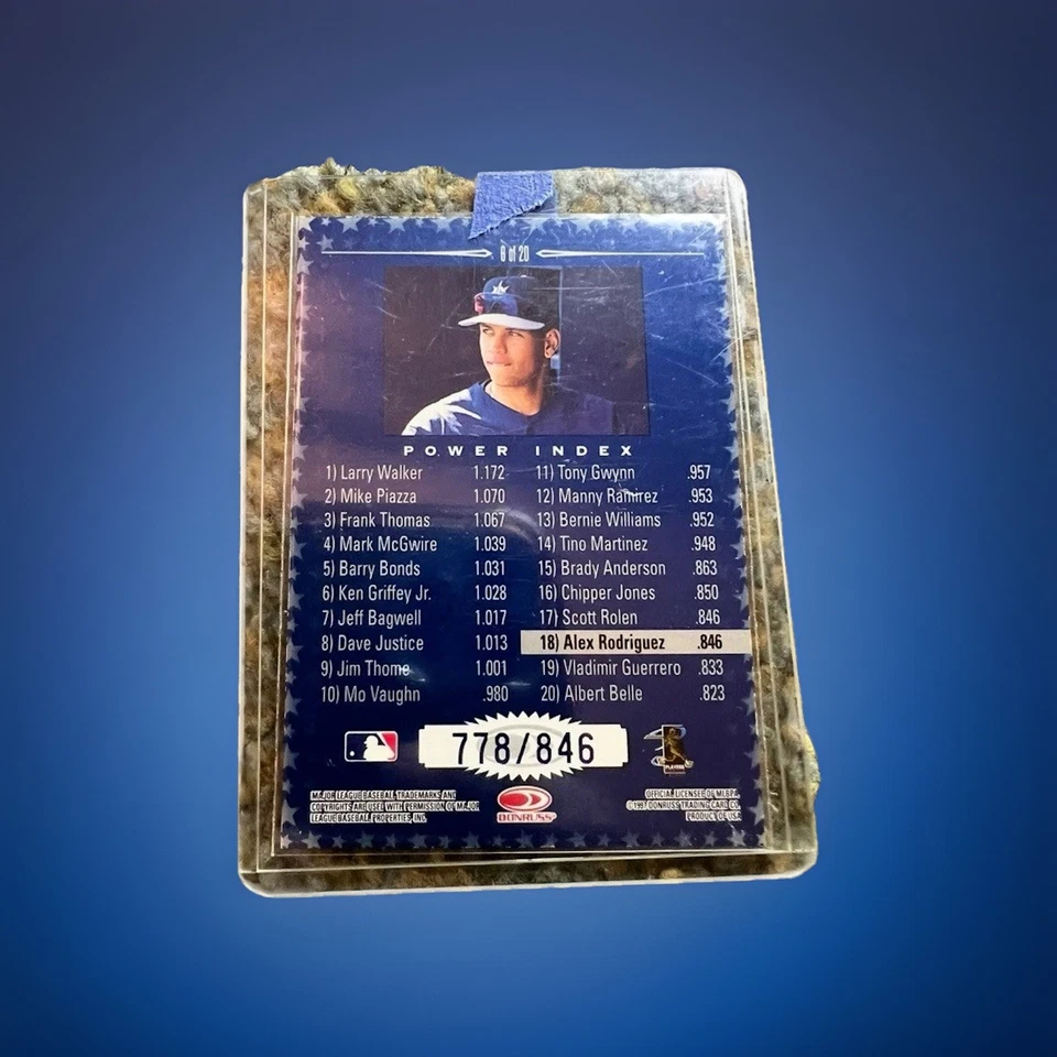 1998 Donruss Production Line Power Index Алекс Родригес /846 🔥 - Изображение 2 из 2