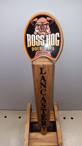 Lancaster Brewing Company Boss Hog Double IPA. Tap Handle.