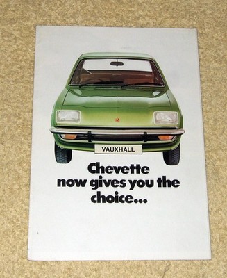 Vauxhall (Opel) Chevette Small Range Prospekt, Mai 1976, Schrägheck & Limousine inkl. E, L, GLS