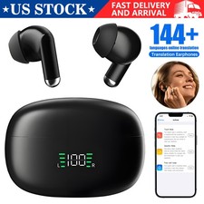 US Translator Earbuds 144 Languages Real Time Translator Earphones Smart Voice