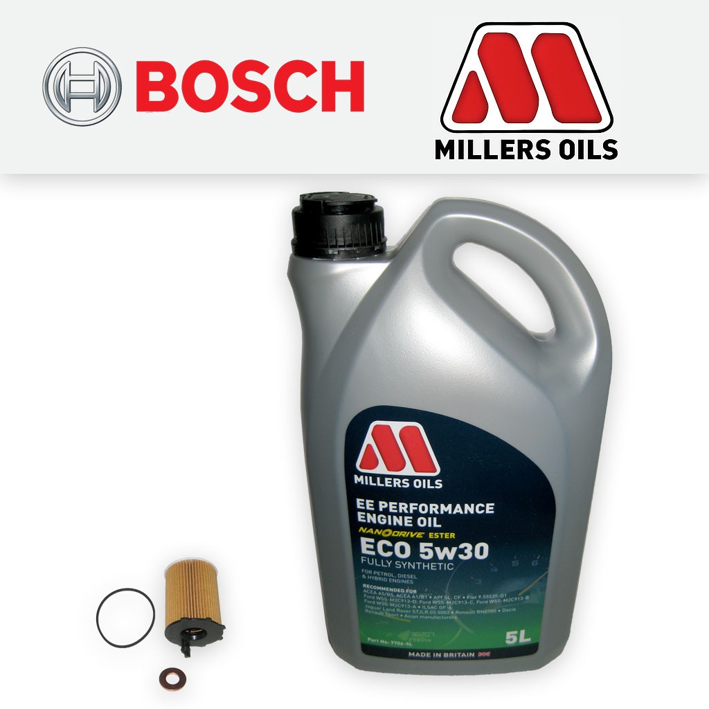SERVICE KIT for FORD S-MAX 1.6 TDCI OIL FILTER +5w30 EE NANO OIL (2011-2014)