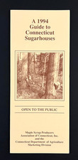 1994 Connecticut Maple Syrup Sugarhouses Guide Recipes Vintage Travel Brochure