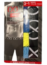 2(X)IST~ 4-Pair Men's Boxer Briefs Polyester Blend Sport 6" Inseam ~ XL (40-42)