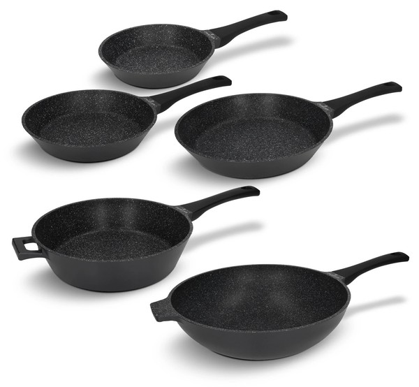 Zwieger Pfannenset 5-Tlg. Aluminium Antihaftbeschichtung Induktion Greblon-image