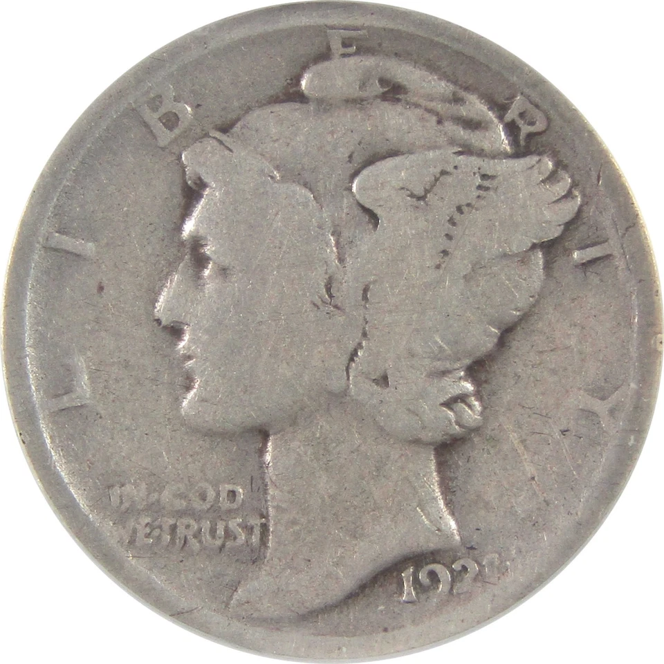 1921 Mercury Dime G 4 ANACS Silver 10c Coin SKU:I18140 - Image 3 of 4