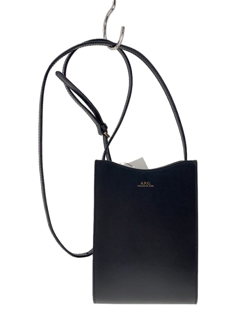 A.P.C. shoulder bag black plain F63412 NECK POUCH JAMIE Used