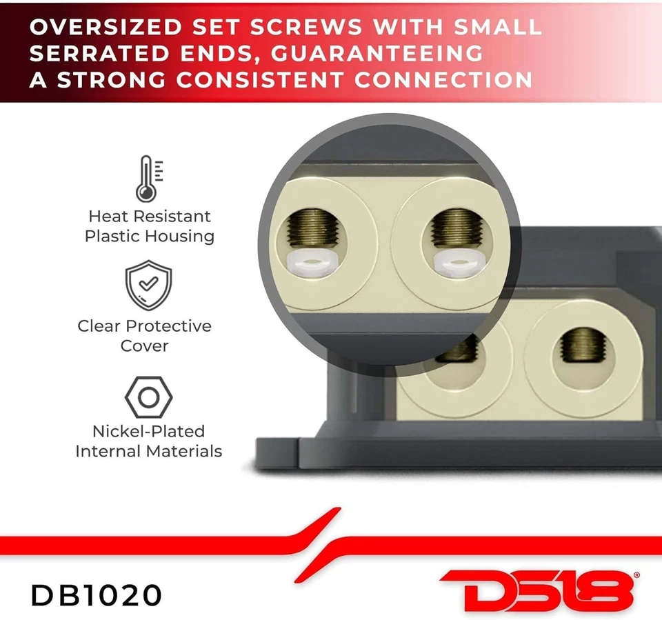 Distribution Ground Block Copper Alloy Heat Resistant Plastic 1 In 2 Out - Image 4 of 4