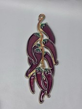 Stained Glass SunCatchers Vintage Peppers Fiesta Spicy