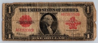 1923 $1 Speelman White Red Seal Large Size One Dollar Bill