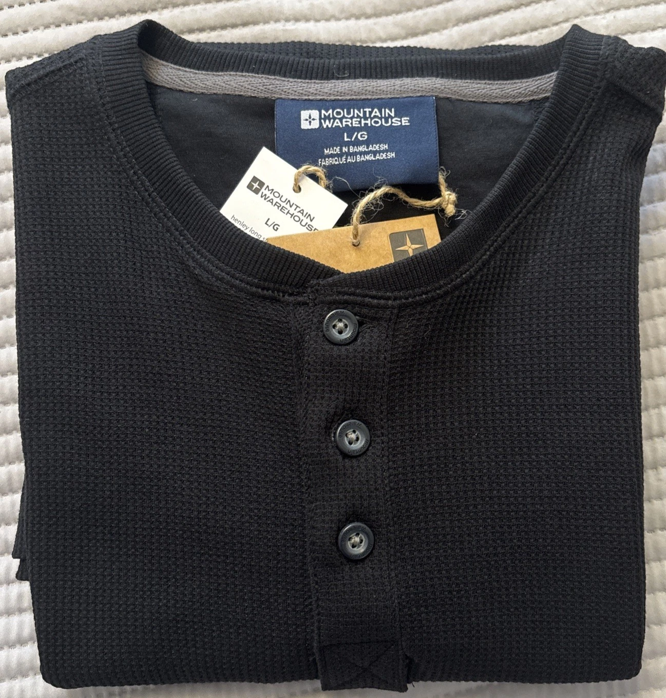 Mountain Warehouse Men's Talus Henley Thermal Top Warm Winter Casual T-Shirt
Opens in a new window o