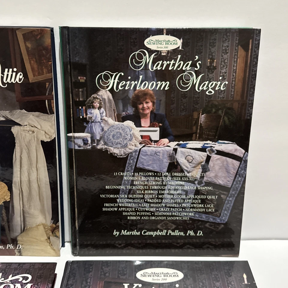 Lot Of 4 Martha Pullen Sewing by Machine Books Attic, Sewing Room, Heirloom - Image 3 of 4
