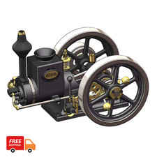 Antique 7cc Hit & Miss Engine Horizontal Stat...