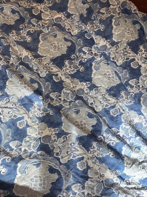 Pottery Barn JACEY Blue Floral Queen/full Organic Cotton - DUVET COVER ONLY