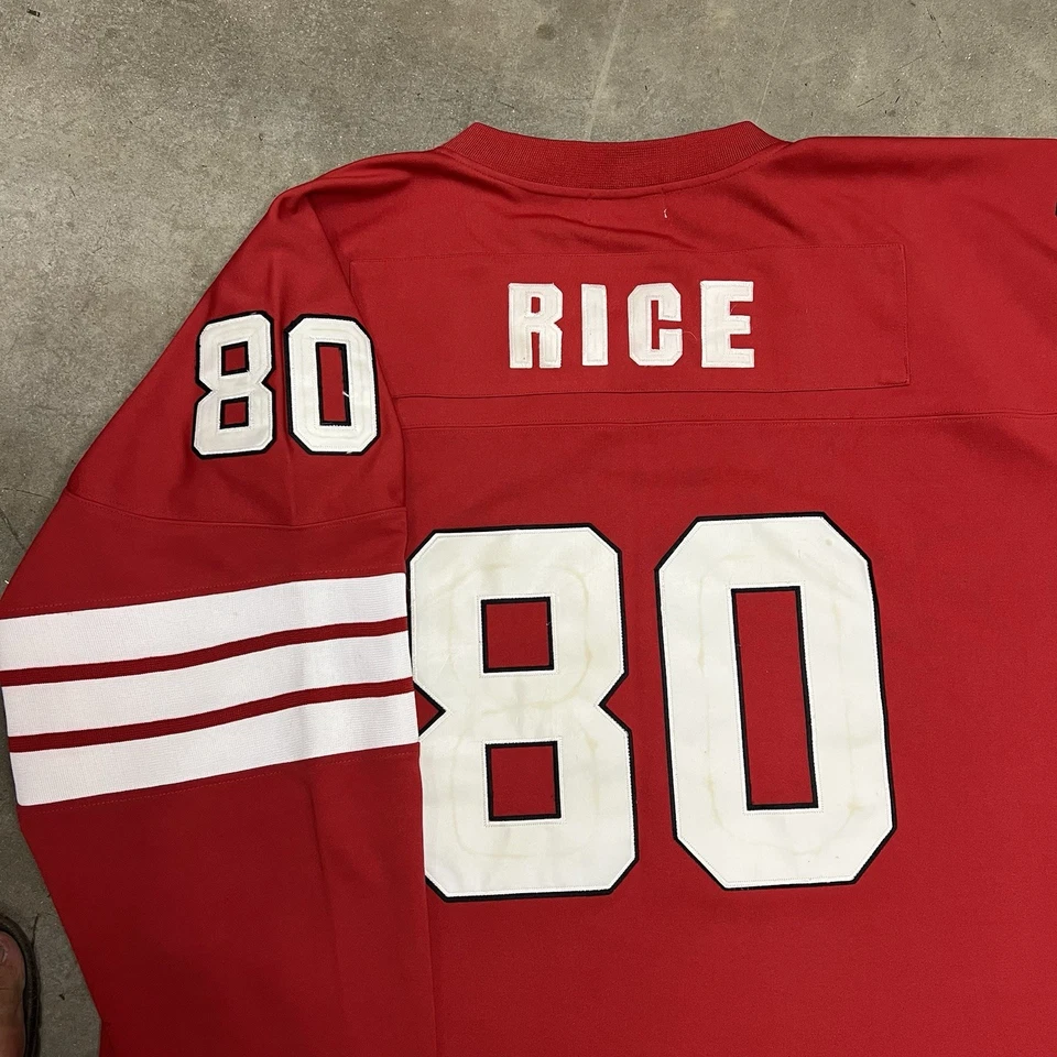 Camiseta deportiva auténtica Jerry Rice Mitchell & Ness #80 San Francisco 49ers Niners 1994 Foto 2 de 4