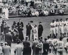 babe ruth and lou gehrig 2 8x10 photos farewell speeches yankees